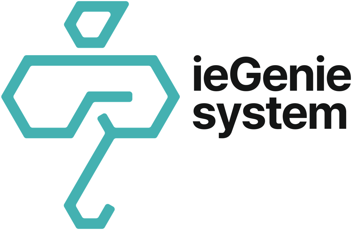 ieGenie system 영문 로고